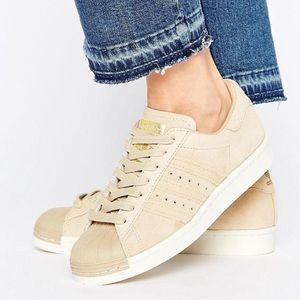 adidas Originals Superstar 80s Sneakers In Beige